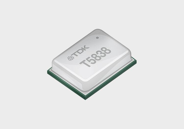 TDK microchip with T5838 etched onto its surface