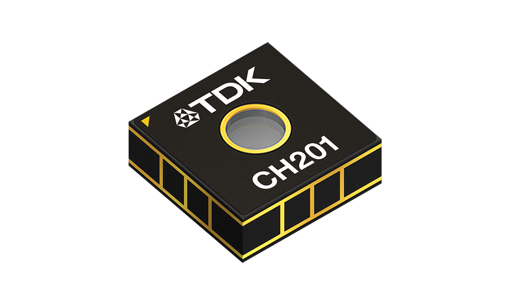 Illustration of CH201, TDK MEMS ultrasonic time-of-flight sensor