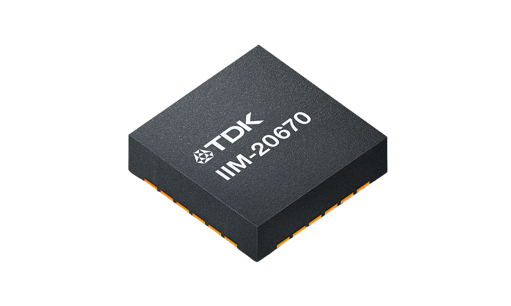 Illustration of IIM-20670, TDK MEMS inertial sensor for industrial applications