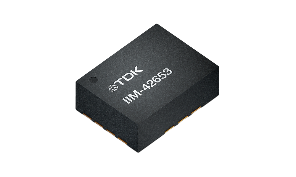 Illustration of IIM-42653, TDK MEMS inertial sensor for industrial applications