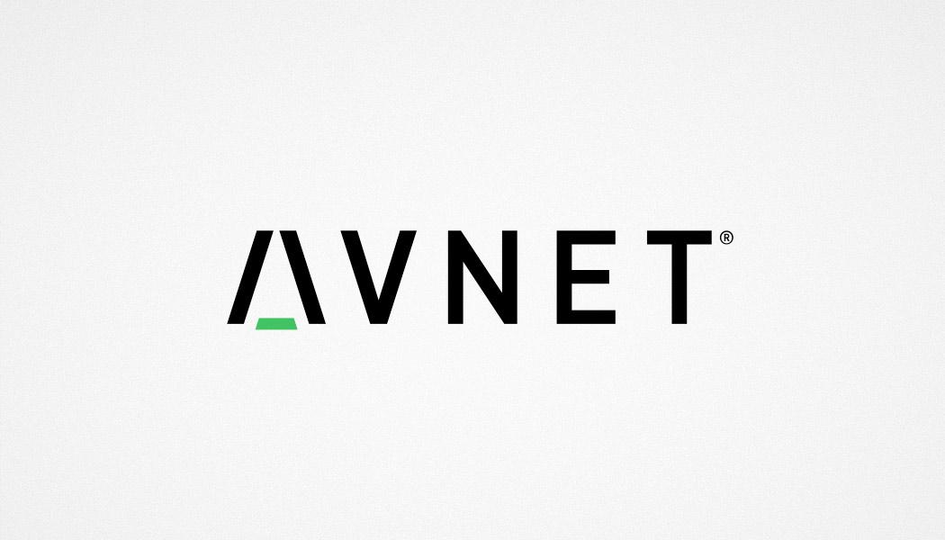 Avnet logo on a light gray background