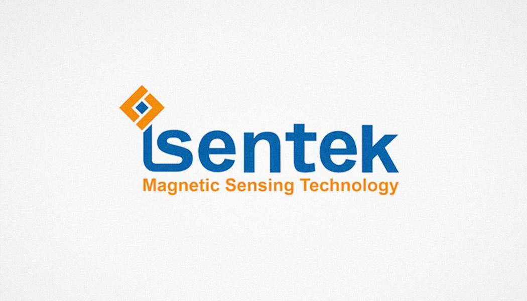 Isentek logo on a light gray background