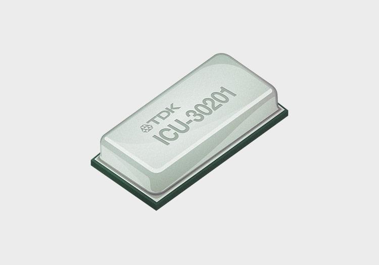 Illustration of ICU-30201, MEMS ultrasonic time-of-flight sensor