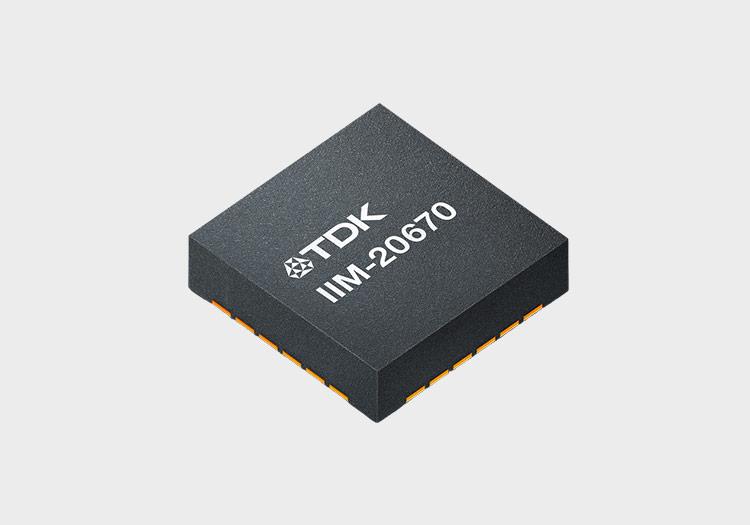 Illustration of IIM-20670, TDK MEMS inertial sensor for industrial applications